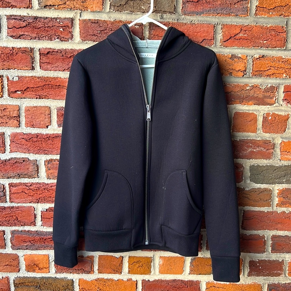 Sandro zipper jacket (navy)